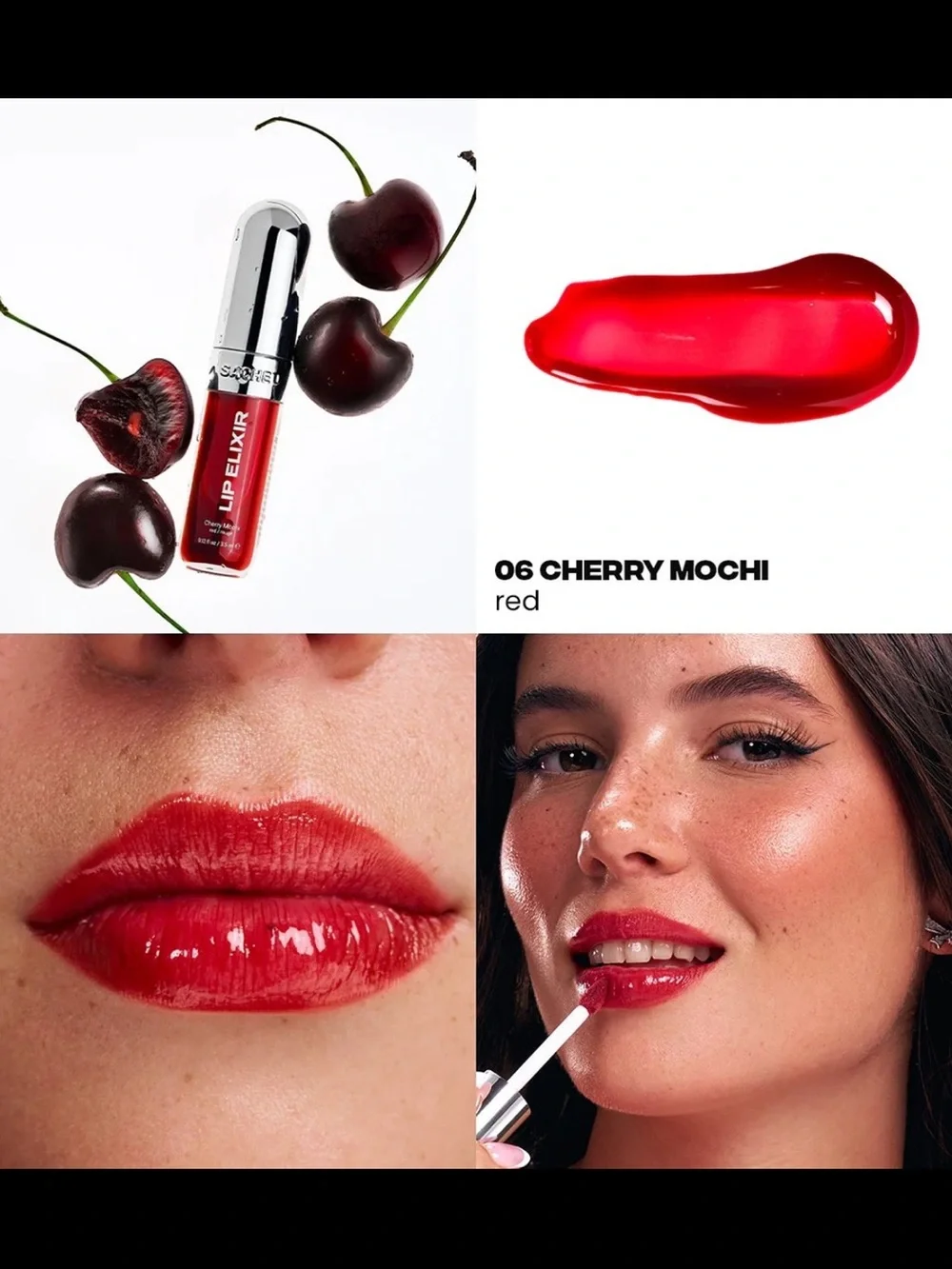 Sacheu Holiday Edition Red-Y or Not Lip Liner & Lip Glaze Elixir Duo NIB